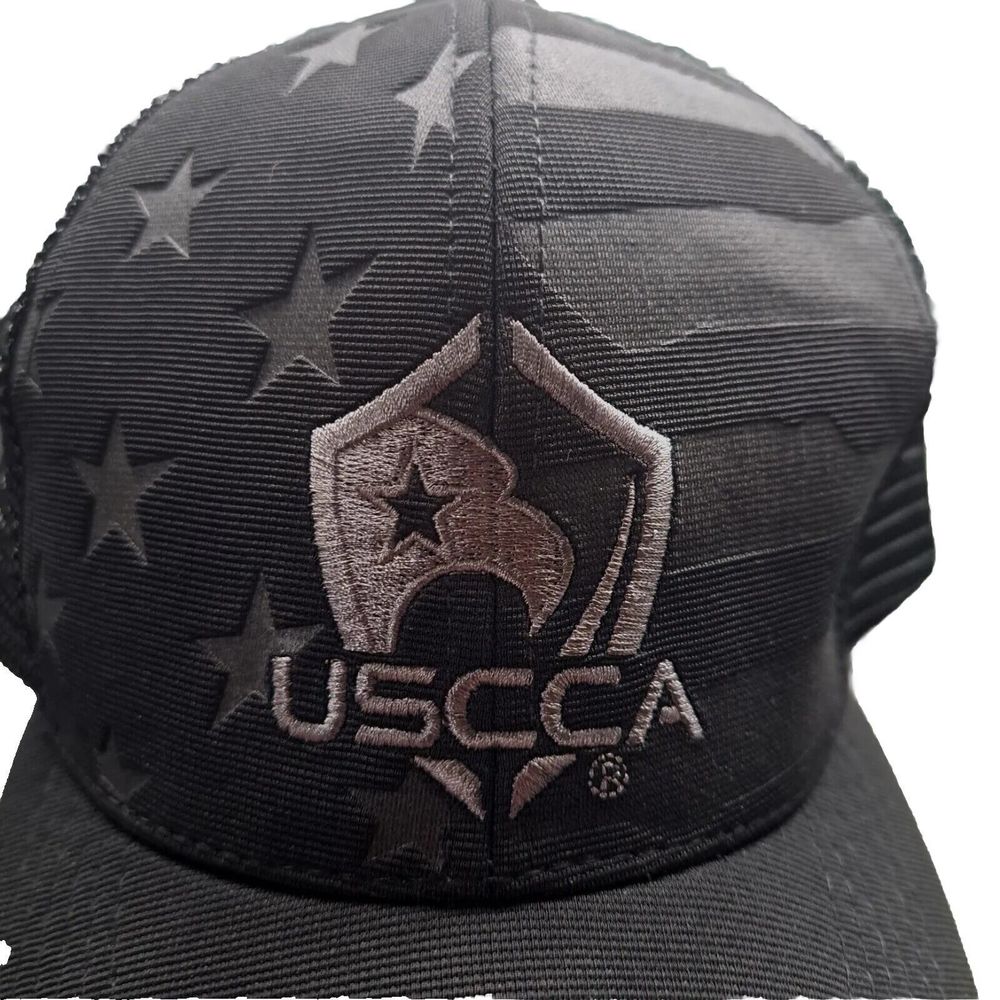New USCCA Concealed Carry American Flag Trucker Snapback Mesh Hat Cap
